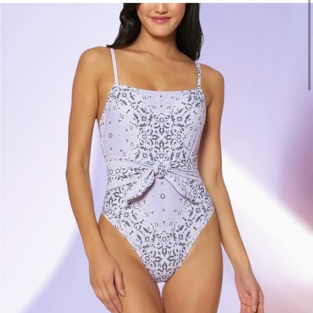NWT Jessica Simpson Purple Bandana Bathing Suit